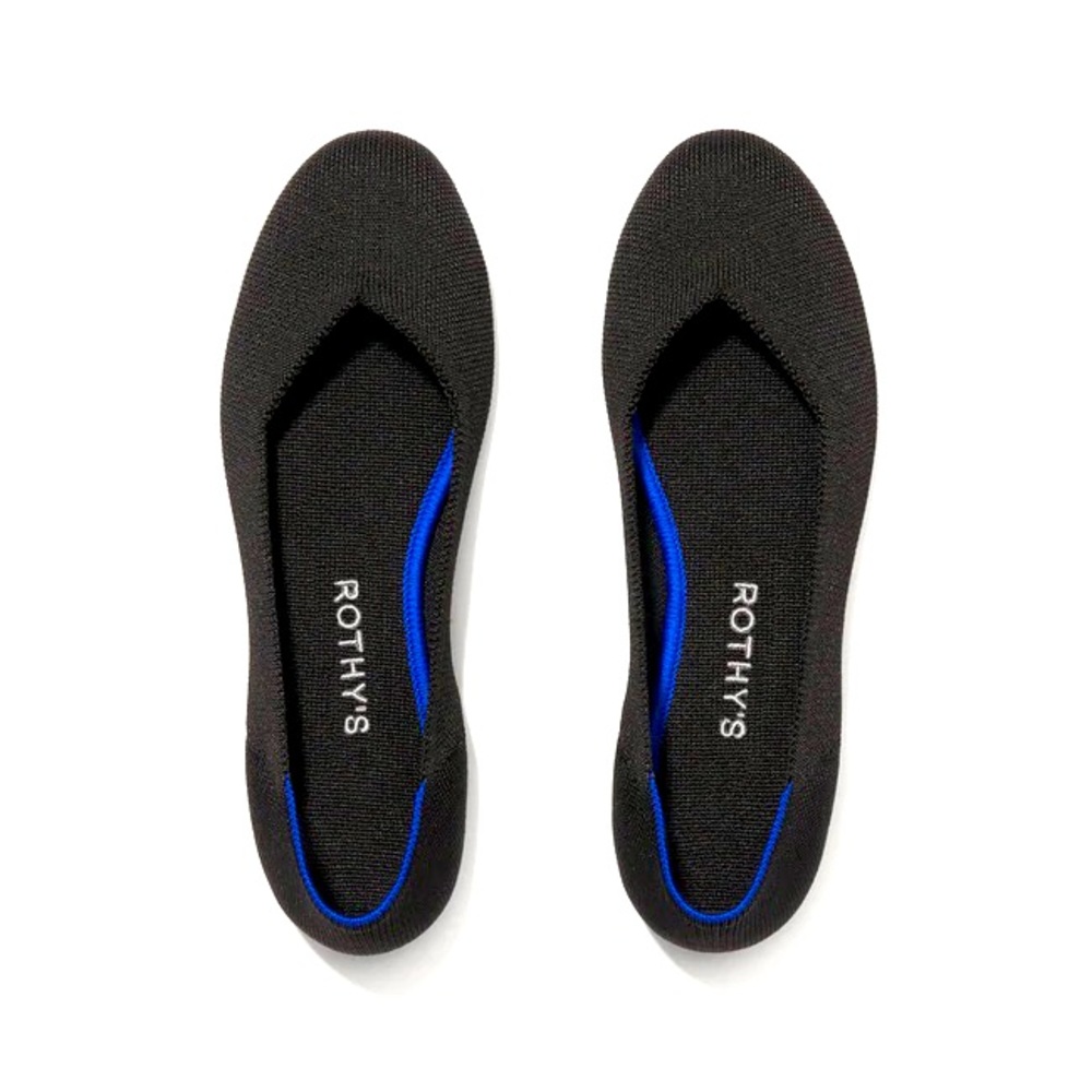 Rothy’s The Flat, Solid Black.